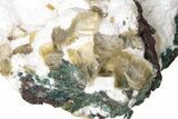Gemmy Heulandite Crystals on Mordenite - Maharashtra, India #195612-1